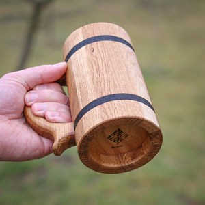 Mug à café en bois durable d'Inde, qualité supérieure, produit d'exportation, proposé au prix le plus bas, mug en bois poli - Product Image 2