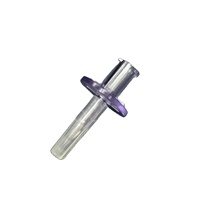 13B001 Casquette médicale transparente en polycarbonate violet à picots de 16 mm non ventilée certifiée ISO 13485 Classe I