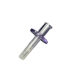 13B001 Casquette médicale transparente en polycarbonate violet à picots de 16 mm non ventilée certifiée ISO 13485 Classe I - Product Image 1