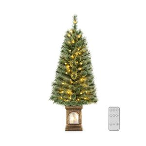 Albero di Natale in Vaso con Aghi di Pino Preilluminato, 1,2 Metri - Product Image 3