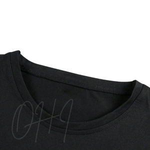 T-shirt noir surdimensionné personnalisé pour hommes |   T-shirt streetwear ample en jersey 100% coton premium |   Chemise décontractée à manches courtes tie-dye tendance - Product Image 3