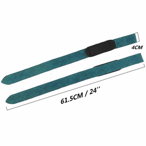 Sangle de levage réglable en cuir pour poignet, en néoprène, pour fitness et gym, avec logo personnalisé, taille sur mesure, pour usage intensif, en forme de 8, fournie par OEM - Product Image 3