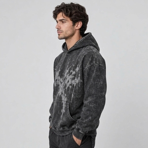 Sudaderas personalizadas para hombre con estampado acid wash que ofrecen arte único, construcción cómoda, apariencia vintage y calidad duradera. - Product Image 5