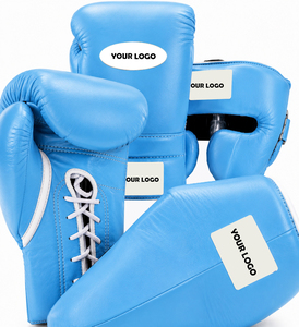 Guantes de Boxeo MMA de Cuero Vacuno Hechos a Medida, Protector de Cabeza y Protector Inguinal, Conjunto Transpirable, Duradero y Protector para Todas las Estaciones - Product Image 1