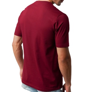 T-shirt pour homme en coton 100% de qualité supérieure, design personnalisé, logo personnalisé sur le devant, col en V, style décontracté, séchage rapide, respirant, manches courtes - Product Image 1