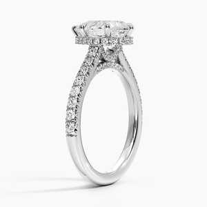 Anillo de Compromiso Solitario Chantal con Moissanita y Engaste de Garras, Chapado en Oro de 14K, Certificado GRA - Regalo de Aniversario - Product Image 6