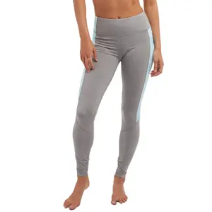 Leggins de exportação OEM calças de ioga de cintura alta personalizadas para mulheres academia leggings sem costura para treino de pesca leggings fitness