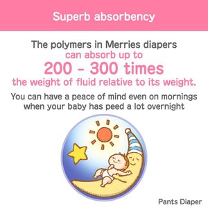 TAILLE S 4kg à 8kg Merries Jumbo Pack 80 Pcs 2 Packs Jetables Bébé Pull up Couches PP Doux Respirant Economy Pack Fabriqué au Japon - Product Image 3