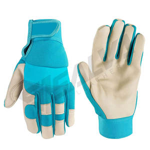 Guantes de Trabajo de Cuero para Hombre y Mujer, Guantes de Seguridad para Jardinería, Construcción, de Piel de Vaca, Económicos - Product Image 1