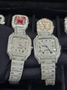 Reloj Mecánico de Alta Calidad con Incrustaciones de Moissanita VVS, Cristal de Zafiro, Estilo Hip-Hop Totalmente Cubierto de Piedras Brillantes, Unisex - Product Image 3