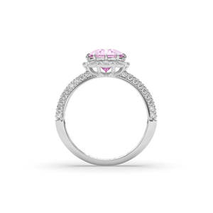 Bague de fiançailles solitaire légère de luxe en or massif 14 carats avec diamant ovale brillant de 3,50 carats cultivé en laboratoire, certifié IGI - Product Image 6