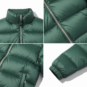 Premium <b>Light</b> Weight Winter <b>Puffer</b> <b>Jacket</b>-Stand Collar & Front Logo Water-Resistant & Windproof Men's - Product Image 3