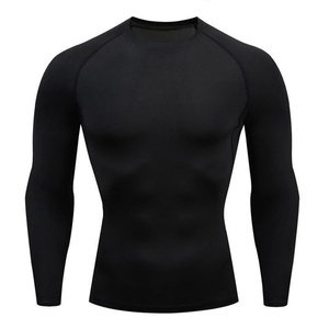 Men's Long Sleeve Compression Rash Guard Quick Dry Stretch UV Protection Breathable Eco-Friendly Nylon/Spandex <b>Athletic</b> Shirt - Product Image 6
