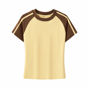 Camiseta de Alta Calidad de 250g Unisex con Dos Rayas Insertadas, Hombros Caídos, 100% Algodón, Cuello Redondo, Manga Corta, para Universidad, Entrenamiento, Escuela, Gimnasio, Club - Product Image 1