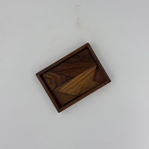 Jeu de puzzle rectangulaire en bois artisanal en bois de rose indien, casse-tête éducatif, jouet compact de voyage, cadeau - Product Image 5