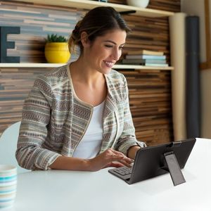 Funda protectora para teclado de 7,9 pulgadas con soporte trasero de cuero PU para tableta a través de cable USB 2.0 - Product Image 6