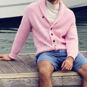 Cardigan pour homme en tricot doux, style boutonné, décontracté, streetwear, mode hiver quotidienne - Product Image 6