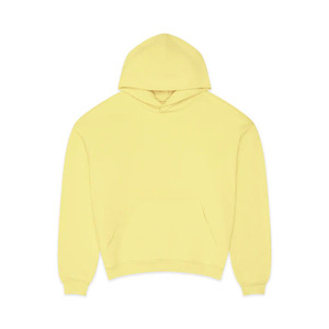Sudadera con capucha amarillo pastel. Nombres alternativos: * Sudadera con capucha amarillo limón * Sudadera con capucha amarillo suave estilo streetwear * Sudadera con capucha de forro polar premium - Product Image 1