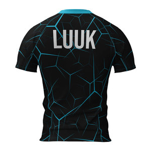 เสื้อรัดรูปแขนครึ่งตัวแบบขายส่ง สกรีนโลโก้ได้ตามต้องการ ซับเหงื่อ แห้งเร็ว เหมาะสำหรับออกกำลังกาย ฟิตเนส และกีฬา - Product Image 3
