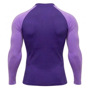 Factory Wholesale MMA Rash Guard Long Sleeve <b>Compression</b> <b>Shirt</b> <b>Men</b> Sun Protection Surfing Spandex/Polyester Quick Dry - Product Image 2
