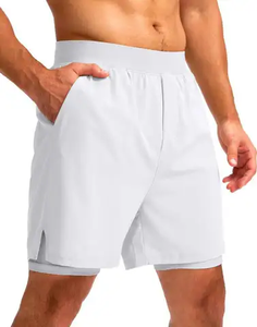 Shorts en polyester pour hommes, vente en gros, shorts décontractés d'été pour hommes, couleur unie, grande taille, shorts de sport pour hommes - Product Image 4