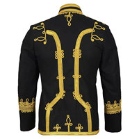 Veste de hussard napoléonien pour adulte, costume de cosplay médiéval, tenue de cour victorienne, costume de danseur, 100% laine, réversible, respirant, en promotion