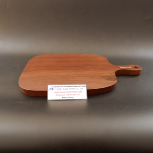 Planche à découper en bois avec poignée, bois naturel de qualité alimentaire, outil de cuisine pour hacher et servir, fabriqué au Vietnam - Product Image 6