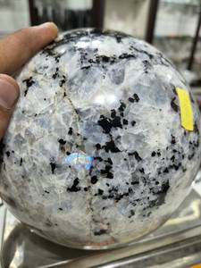Rainbow Moonstone <b>Sphere</b> Piece Natural Hand Polished Statement Decor Gift - Product Image 2