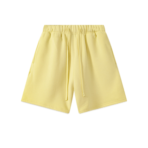 กางเกงขาสั้นผู้ชาย Evertop Custom Logo ผ้าฝ้าย 100% 220gsm เอวยางยืด ระบายอากาศ แห้งเร็ว สีพื้น ลำลอง เล่นกีฬา ออกกำลังกายกลางแจ้ง วิ่งจ๊อกกิ้ง - Product Image 3