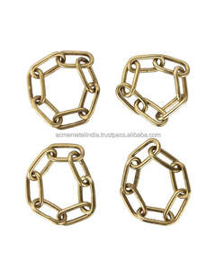 Porte-serviettes de Table rond en laiton, nouveau Design personnalisé, chaîne, support de serviette, pour mariage, Banquet, hôtel, décor de tapis de Table, accessoires - Product Image 2