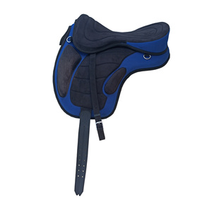 Silla de Montar Freemax sin Montura para Caballo, Azul y Negra, Ligera, Flexible, con Cincha Ajustable, Cómoda para Entrenamiento - Product Image 5