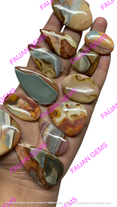 Pierre précieuse naturelle de jaspe impérial FAIJAN GEMS de haute qualité, taillée en cabochon du Rajasthan, pour bijoux faits à la main, vente en gros - Product Image 4