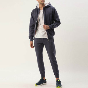 Chándales Casuales de Invierno con Logotipo Personalizado, de Alta Calidad, Tallas Grandes, Unisex, de Forro Polar Sólido, de 2 Piezas, con Cremallera Completa, Transpirables y de Secado Rápido - Product Image 1