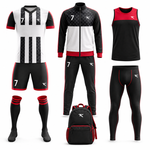 Ensemble de maillots de football personnalisés par sublimation pour hommes, uniforme de football, sac à dos de football, legging, survêtement - Product Image 1