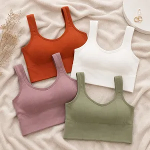 Soutien-gorge de sport Ever Glow pour femme, noir, haute performance, respirant, en maille côtelée sans couture, avec décolleté en U, idéal pour l'entraînement et le yoga - Product Image 5