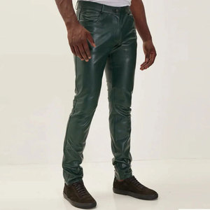 กางเกงหนังผู้ชายคุณภาพสูง ดีไซน์ล่าสุด ขายส่ง รับออกแบบโลโก้ของคุณเอง - Product Image 5