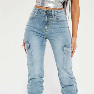 กางเกงยีนส์ทรงสกินนี่เอวต่ำสำหรับผู้หญิง คุณภาพสูง ราคาประหยัด ผ้าฝ้ายเนื้อนุ่ม ระบายอากาศได้ดี เป็นมิตรต่อสิ่งแวดล้อม เหมาะสำหรับใส่ในช่วงฤดูร้อน สไตล์สตรีทแฟชั่น - Product Image 5