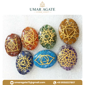 Lot de Pierres Semi-Précieuses en Gros, Orgonite 7 Chakras, Ensemble de Méditation Reiki, Cristaux Naturels Sculptés, Pierres de Guérison, Vente Chaude - Product Image 6