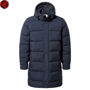 Chaqueta de Invierno Larga para Hombre, Tipo Parka, con Capucha, Aislada, Impermeable, Resistente al Viento, para Actividades al Aire Libre, Chaqueta de Fútbol - Product Image 5