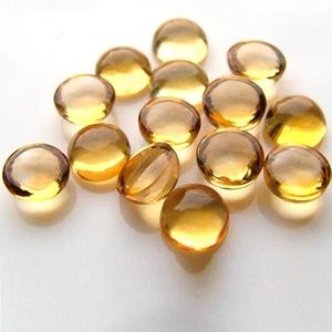 พลอยซิทรินธรรมชาติทรงกลมแบบคาโบชอง ขนาด 3 มม. ถึง 10 มม. พลอยคุณภาพดีแบบปรับขนาดแล้ว ขายส่งเป็นล็อต - Product Image 4