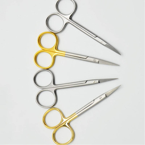 Premium <b>Mirror</b> Polished Stainless Steel Curved Blade Sharp Tip Cuticle Beauty Pedicure Scissors for Wholesale Prices - Product Image 2