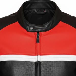 Blouson de moto en cuir personnalisé par le fabricant, imperméable, respirant, grande taille, unisexe, course, noir, sport, auto, OEM, moto - Product Image 5