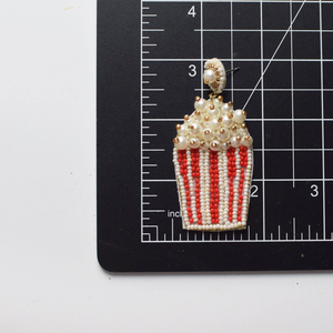 Joyería Artesanal Ligera y Original con Cuentas de Comida, Diseño de Palomitas de Maíz, Cuentas de Semillas, Clásica, Moderna, de Alta Calidad y Personalizable - Product Image 4