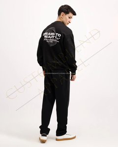 Wholesale 100% Cotton <b>Men's</b> <b>Joggers</b> Super Comfortable Relax <b>Fit</b> Custom Signature Outdoor Pant with Screen Printed Back Pocket - Product Image 4