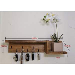 Eco-Friendly Wooden <b>Key</b> <b>Holder</b> <b>Wall</b> Decor Durable Handicraft Mail & <b>Key</b> Organizer - Product Image 6