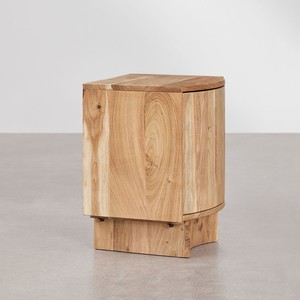 Mesita de noche de madera Vandana Amber Vision 40x35 cm - Product Image 4