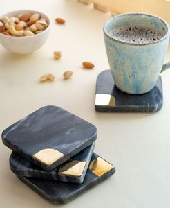 Natural Stone Marble Coasters With Polished Surface For Stylish <b>Table</b> Setting And Durable Drink <b>Protection</b> - Product Image 5