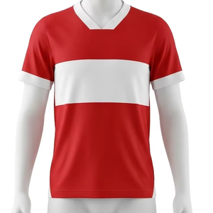 Camiseta de Fútbol para Hombre de Súper Calidad, Sublimada, Transpirable, de Secado Rápido, con Tirantes Ajustables, Cuello de Punto Plano, Brazalete, 100% Poliéster Micro - Product Image 1
