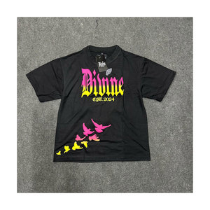 High Quality Dtg Printed Heavyweight Men's Boxy Fit T Shirt 100% Cotton Oversized Drop Shoulder <b>Tshirt</b> with Oem Service - Product Image 1