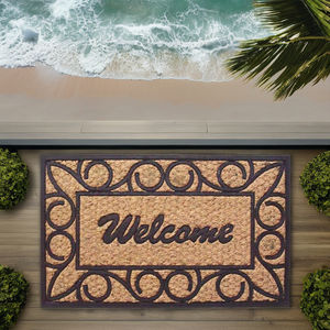 แผ่นยางรองประตูทำด้วยมือถักแบบทันสมัยทนทานกันน้ำกันลื่นเป็นมิตรกับสิ่งแวดล้อมด้านหลังเป็นยางสีทึบกันรอยเปื้อน - Product Image 4